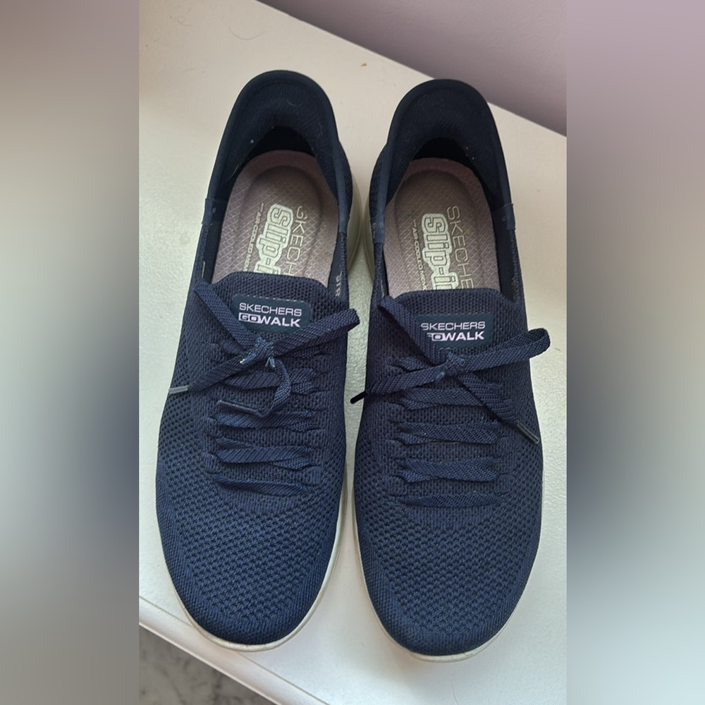 Skechers woman's navy  Slip-On Shoes